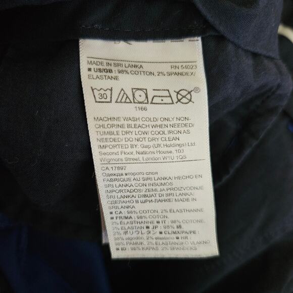 Banana Republic Women's Ryan Fit Royal Blue Crop Ankle Pant Size 6 - Picture 7 of 9